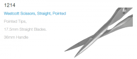 MMSU1214S WESTCOTT SCISSORS SHARP STR ST PK/5
