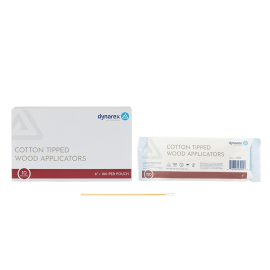 DynaSafety Cotton Tipped Wood Applicators