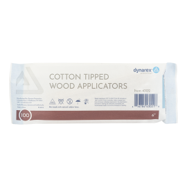 DynaSafety Cotton Tipped Wood Applicators