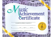 ACHIEVEMENT CERTIFICATE Music