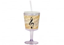MUSIC GOBLET with Straw