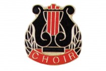 CLOISONNE LYRE PIN Choir