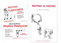 RHYTHM FLASHCARDS 1 & 2 plus RHYTHM IN MOTION Booklet