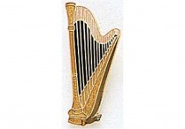 ENAMEL PIN Harp