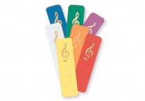 PLASTIC BOOKMARKS Gold G-Clef