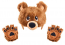 Plush BEAR HEADBAND & PAWS