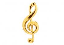 LARGE CLEF LAPEL PIN