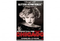 CHICAGO (GLITTERS) BROADWAY POSTER