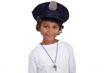 POLICEMAN'S HAT & WHISTLE