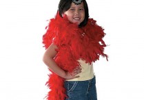 FEATHER BOA Red