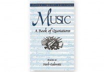 MUSIC: A BOOK OF QUOTATIONS