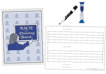 BACH TO THE DRAWING BOARD Game, Timer, Erasable Board & Markers Set