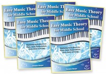 EASY MUSIC THEORY for MIDDLE SCHOOL  Set of 5 Student Books