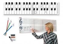 GIANT ERASABLE STAFF & KEYBOARD Charts, Pointers & Markers Set