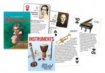 CLASSICAL COMPOSERS & INSTRUMENTS Playing Cards Set