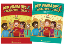 POP WARM-UPS & WORKS-OUTS FOR CHOIR Vol 1 & 2  Books/Audios Set