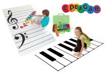Staff & Keyboard FLOOR MATS, Music-Go-Rounds ALPHADOTS Set 1 & Resonator Bells Set