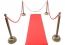 RED ROPE STANCHIONS & RED CARPET SET