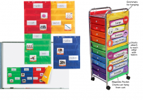 PORTABLE CART & Set of 4 POCKET CHARTS