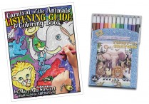 CARNIVAL OF THE ANIMALS LISTENING GUIDE/COLORING Book & CRAYONS
