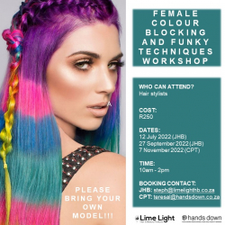 Female color blocking/Funky coloring trianing 27 Sep JHB