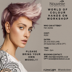 Nouvelle world of colour  hair training 26 Sept CPT