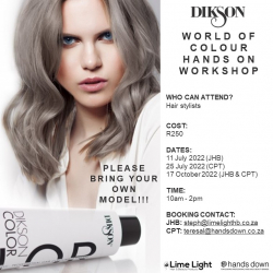 Dikson world of colour  hair training 10 Oct CPT