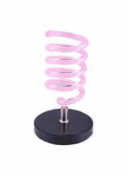 Hair Dryer Holder - Table Mount - Pink Spiral