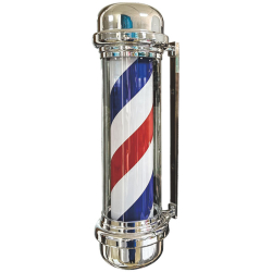 Barber Pole Classic Silver - Flat Top 71cm (HD-2371001)