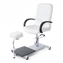 Pedicure Station - White with Black Arms and Foot spa