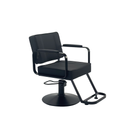 FALCON Styling Chair - Black with Footrest
