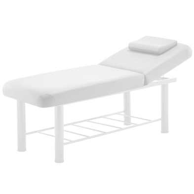 Marbella - Acacia Massage Bed with Steel Frame White Raised Up