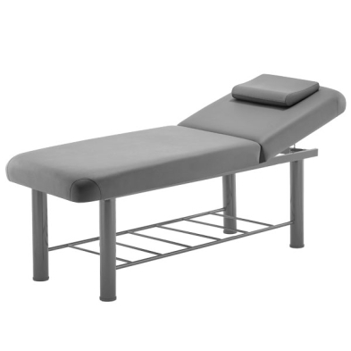 Marbella - Acacia Deluxe Massage Bed with Steel Frame Grey Raised Up