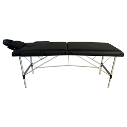 Marbella Portable 2 Part Aluminium Massage Table  (Black)