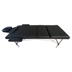 Marbella Portable 3 Part Aluminium Massage Table  (Black)