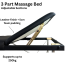 Marbella Portable 3 Part Aluminium Massage Table  (Black)