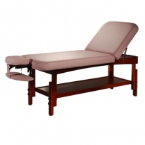 Spa Wooden Massage Bed with Face Cradle - Beige