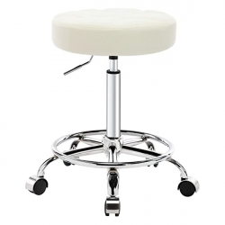 GRID Stool - White with white line