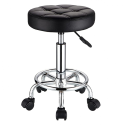 GRID Stool - Black with black line