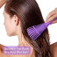 Flexible Detangling Brush - Purple Wet Hair