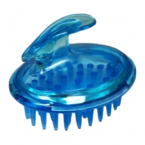 Shampoo Brush/Scalp Massager - Plastic - Clear