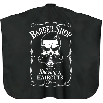 Cutting Cape Barber - Barber Shop with Skull