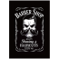 Cutting Cape Barber - Barber Shop with Skull Artwork