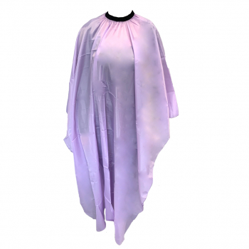 Cutting Cape - Satin - Purple Assorted with Slide Clip