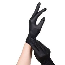 Nitrile Gloves - Black - (Medium) 100's