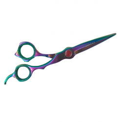 Mayas Rainbow Sword Scissor Off Set 7" Ultra High Carbon