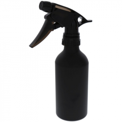 Aluminium Water Spray Bottle - Black 250ml