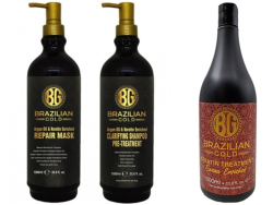 Brazilian Gold Cacau Keratin Treatment Kit 1L