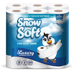 Snowsoft 2 Ply Toilet Paper 18s