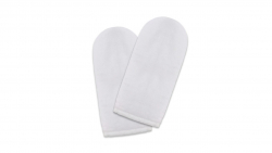 Towelling Mittens for Paraffin Treatment - White